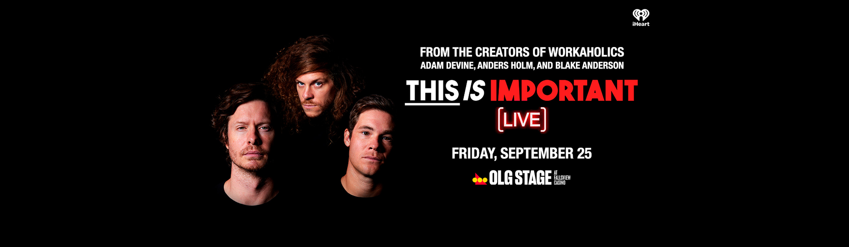 This Is Important LIVE show promo image