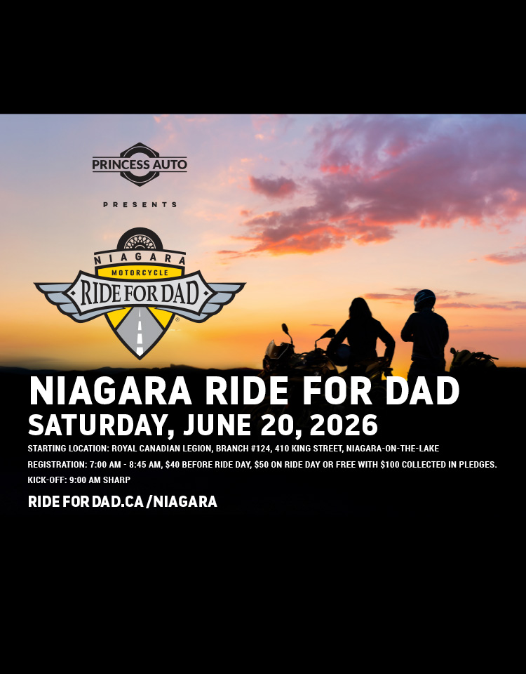 Ride For Dad Niagara event promotional image