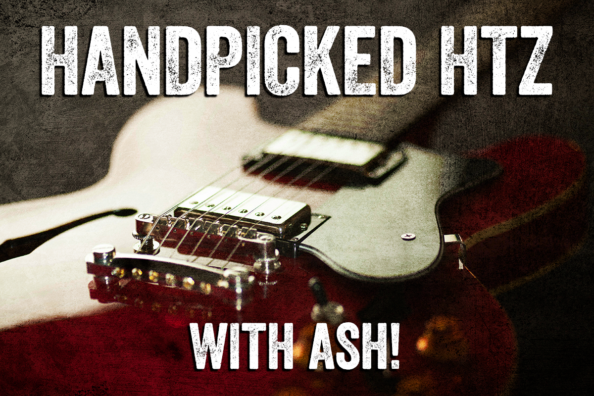 Handpicked HTZ with ASH - image of red guitar in background