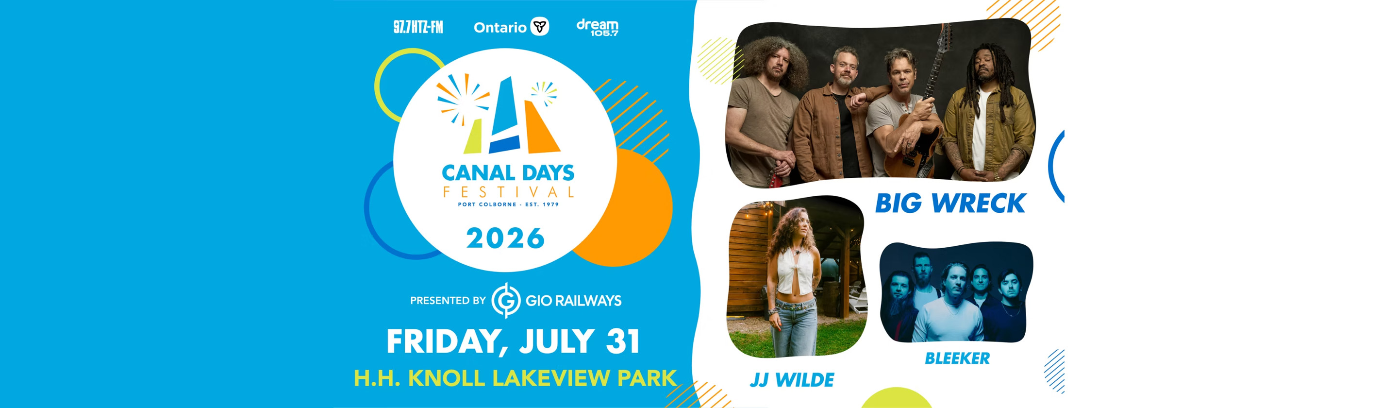 Canal Days July 31 concert promo image